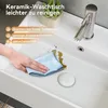 HOROW Lavabo a parete Lavabo sospeso rettangolare per bagno Anteprima dell’immagine prodotto 6
