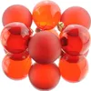 Set aus 6 roten Glaskugeln 6cm glänzend matt transparent Produktbild-Vorschau 6