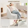 HOMCOM kreslo – lounge kreslo s oblým dizajnom, Náhľad obrázku produktu 4