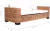 vidaXL Sofa-Set 15-tlg. Natur Rattan -  Sofas Produktbild-Vorschau 10