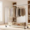 SONGMICS, stojan na oblečení na kolečkách, kovový, výsuvný, Náhled obrázku produktu 2
