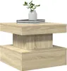 vidaXL Couchtisch mit LED-Leuchten Sonoma-Eiche 50x50x40 cm Produktbild-Vorschau 5