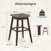 A diagram showing the dimensions and weight capacity of a bar stool. Náhľad obrázku produktu