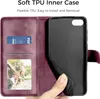 Handyhülle iPhone SE 2022/2020 7/8 Weinrot Leder Flipcase Produktbild-Vorschau 5