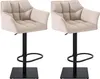 CLP 2er Set Barhocker Damaso Stoffbezug drehbar und Produktbild-Vorschau 1