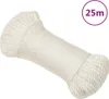 vidaXL Pracovné lano biele 8 mm 25 m Polypropylén Náhľad obrázku produktu 6