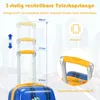 COSTWAY 2 pezzi valigia per bambini + zaino, trolley per Anteprima dell’immagine prodotto 3