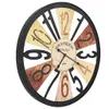 vidaXL Orologio da parete in metallo 60 cm Multicolore Anteprima dell’immagine prodotto 3