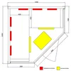 Dewello Infrarotkabine Infrarotsauna BRANDON 120cm x 120cm Produktbild-Vorschau 15