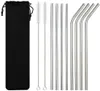 Edelstahl-Trinkhalme 2er-Set / 8er-Set farbig / me Produktbild-Vorschau 4
