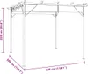 vidaXL Pergola s výsuvnou střechou Taupe 3x3 m Ocel 180 Náhled obrázku produktu 5