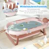 Faltbare Babybadewanne mit Ständer, XL Baby Badewanne Produktbild-Vorschau 5