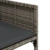 vidaXL 13-tlg. Garten-Essgruppe mit Kissen Grau Poly Rattan Produktbild-Vorschau 6
