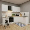 Küchenunterschrank 3 Schubladen 80 cm - Weiß glänzend - Produktbild-Vorschau 3