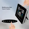 LCD Funk-Wetterstation mit Außensenor, Großes Touchscreen Produktbild-Vorschau 3
