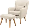 home24 Sessel mit Hocker Produktbild-Vorschau 1
