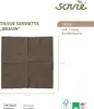 MANK Serviette in Braun aus Tissue 3-lagig, 33 x 33 cm, 100 Produktbild-Vorschau 2