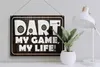 Blechschild Dart my Game my Life, 40 x 30 cm, Blechschilder Produktbild-Vorschau 4