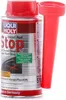 A bottle of Liqui Moly DIESEL RUSS-STOP with a red funnel attachment. Produktbild-Vorschau