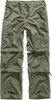 A pair of olive green cargo pants with removable legs, laid flat against a white background. Produktbild-Vorschau