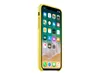 Apple Handyhülle Hard Case Echtleder Gelb für iPhone X 1 Produktbild-Vorschau 4