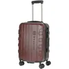 A brown suitcase with a retractable handle and wheels, set against a white background. Produktbild-Vorschau