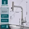 HOMELIVE Küchenarmatur Edelstahl – 360° Schwenkbare Produktbild-Vorschau 4