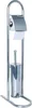 MSV Stand WC Garnitur WC Bürste aus Edelstahl 30x16,5x80cm Produktbild-Vorschau 1