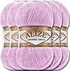 Alize 5x 100g Angora Gold Wolle, Uni, Häkeln, Stricken Produktbild-Vorschau 1