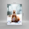 Bilder auf glas - Einteilig - Eichhörnchen Winter Schnee Produktbild-Vorschau 3