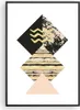 Gerahmtes Poster - Schwarzer Rahmen - Abstraktion Diamant Produktbild-Vorschau 1
