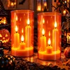 Da by 2 Stück 3-Kern LED-Stabkerzen, Transparente Orange Produktbild-Vorschau 1
