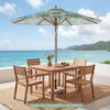 Parasol COSTWAY φ 270 cm, parasol de jardin en bois, Voir les images du produit 2