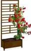 Fioriera Relaxdays con parete a traliccio, L x P x A 171 x Anteprima dell’immagine prodotto 1