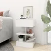 vidaXL Nočné stolíky 2 ks. Biele 40x35x65 cm výrobok z Náhľad obrázku produktu 3