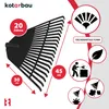 KOTARBAU® Rastrello per Foglie Plastica 45cm Nero Rastrello Anteprima dell’immagine prodotto 5