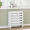 vidaXL Rivestimento per radiatori bianco 78x20x82 cm Anteprima dell’immagine prodotto 2