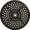 A round, bronze-colored table top with an intricate, woven pattern and a central opening. Náhled obrázku produktu