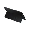 A black tablet cover is shown standing upright on a white background. Produktbild-Vorschau