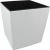 A white planter with a black interior, shown from a slightly elevated angle against a white background. Anteprima dell’immagine prodotto