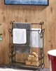 BELIANI Stojan na uteráky čierny kovový 60 x 90 cm 3 Náhľad obrázku produktu 2