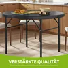 Gartentisch Rund Klapptisch Campingtisch mit Tragegriff, Produktbild-Vorschau 6