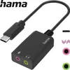Hama 00200320, USB Type-C, 2x3.5 mm, Czarny Podgląd zdjęcia produktu 2