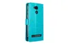 A turquoise flip-style phone case is shown against a white background. Podgląd zdjęcia produktu