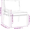 vidaXL Gartenstühle mit Sandfarbigen Kissen 2 Stk. 62x75x79 Produktbild-Vorschau 8
