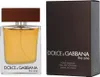 A bottle of Dolce & Gabbana The One For Men Eau de Toilette and its packaging are displayed side-by-side against a white background. Produktbild-Vorschau