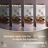 Coiffeuse avec Miroir LED, 11 Tiroirs Blanc 130 x 55 x 157 Voir les images du produit 13