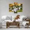 Bild auf Leinwand - Leinwandbild - Sonne Berg Bach Park - Produktbild-Vorschau 6