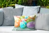 MuchoWow® Outdoor Kissen - Bunte Ostereier auf einem Produktbild-Vorschau 4