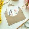 Mr. & Mrs. Panda Glückwunschkarte Pinguin Heirat - Weiß - Produktbild-Vorschau 3